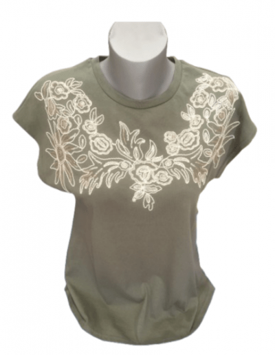 Tee-shirt coton kaki