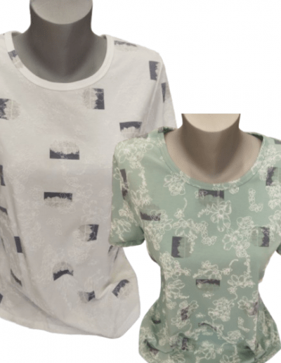 Tee-shirt poly coton imprimé